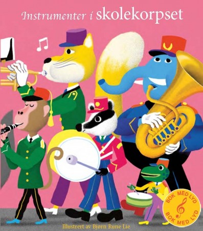 Instrumenter i skolekorpset - Bok med lyd