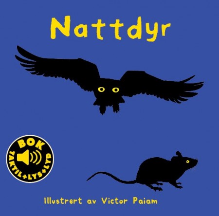Nattdyr - Bok med lys, lyd og taktil