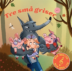 Tre små griser - Bok med lyd