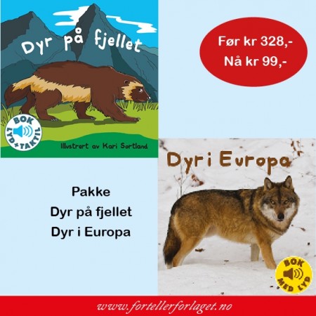 Pakke: Dyr på fjellet og Dyr i Europa